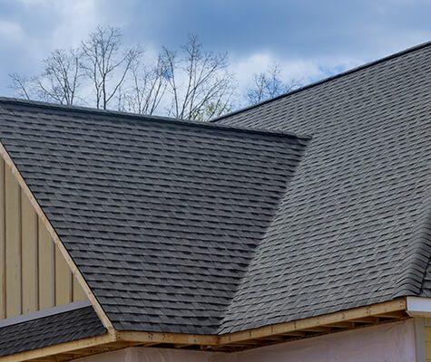 Modern residential roof showcasing durable materials and clean architectural design