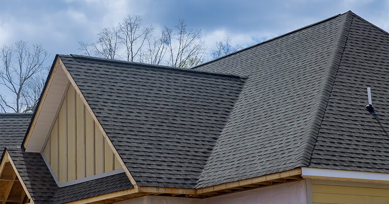 Modern residential roof showcasing durable materials and clean architectural design