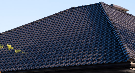 Selection of modern roofing materials for residential homes.