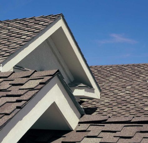 Contractor explaining roofing costs and warranty options.