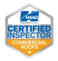 Haag Certified Roof Inspector logo for commercial roofing