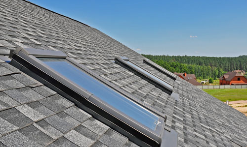 Skylight window repair and installation on asphalt shingle roof in New Jersey